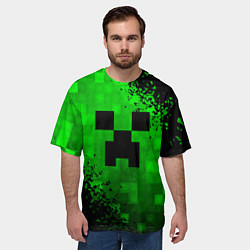 Футболка оверсайз мужская MINECRAFT, цвет: 3D-принт — фото 2