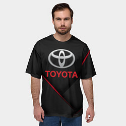 Футболка оверсайз мужская TOYOTA, цвет: 3D-принт — фото 2