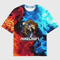 Мужская футболка оверсайз Minecraft Майнкрафт