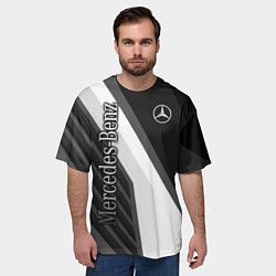 Футболка оверсайз мужская Mercedes-Benz, цвет: 3D-принт — фото 2