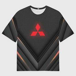 Футболка оверсайз мужская MITSUBISHI, цвет: 3D-принт