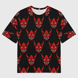 Мужская футболка оверсайз Маски Они