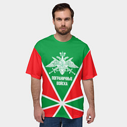 Футболка оверсайз мужская Пограничные Войска, цвет: 3D-принт — фото 2