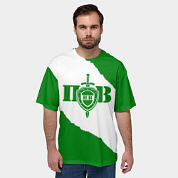 Футболка оверсайз мужская Пограничные Войска, цвет: 3D-принт — фото 2