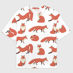 Мужская футболка оверсайз Лисий хвост