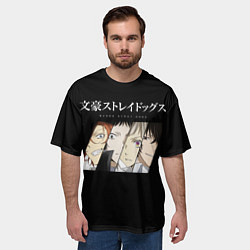 Футболка оверсайз мужская Bungou Stray Dogs, цвет: 3D-принт — фото 2