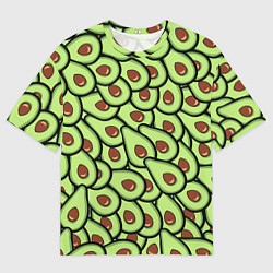 Мужская футболка оверсайз АВОКАДО