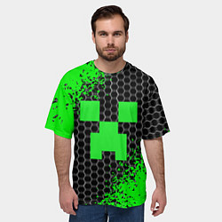 Футболка оверсайз мужская MINECRAFT, цвет: 3D-принт — фото 2