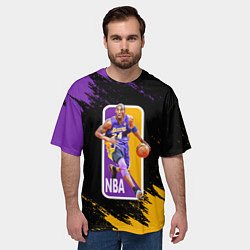 Футболка оверсайз мужская LA LAKERS KOBE BRYANT, цвет: 3D-принт — фото 2