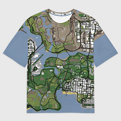 Мужская футболка оверсайз San andreas