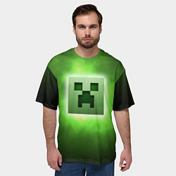 Футболка оверсайз мужская MINECRAFT, цвет: 3D-принт — фото 2