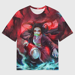 Мужская футболка оверсайз KIMETSU NO YAIBA