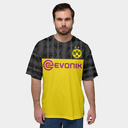 Футболка оверсайз мужская Холанд home 19-20 UEFA, цвет: 3D-принт — фото 2