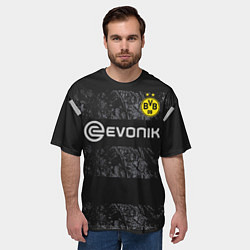 Футболка оверсайз мужская Borussia away 19-20, цвет: 3D-принт — фото 2