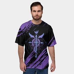 Футболка оверсайз мужская Стальной алхимик, цвет: 3D-принт — фото 2