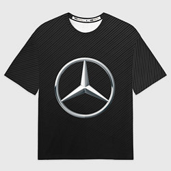 Футболка оверсайз мужская MERCEDES-BENZ CARBON, цвет: 3D-принт