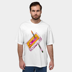 Футболка оверсайз мужская 90s, цвет: 3D-принт — фото 2