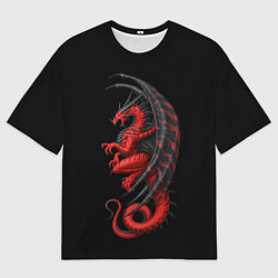 Мужская футболка оверсайз Red Dragon