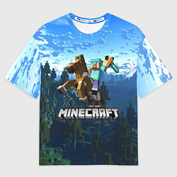 Мужская футболка оверсайз Minecraft Майнкрафт