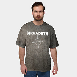 Футболка оверсайз мужская Megadeth, цвет: 3D-принт — фото 2