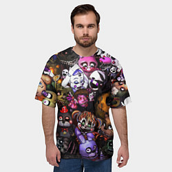 Футболка оверсайз мужская Five Nights At Freddy's, цвет: 3D-принт — фото 2