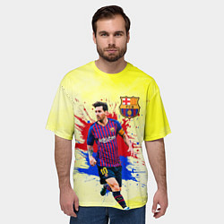 Футболка оверсайз мужская Месси, цвет: 3D-принт — фото 2