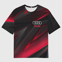 Футболка оверсайз мужская AUDI, цвет: 3D-принт