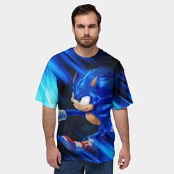 Футболка оверсайз мужская SONIC, цвет: 3D-принт — фото 2