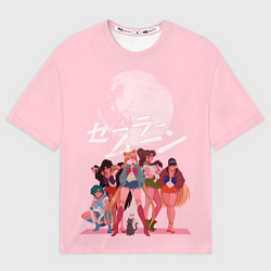 Футболка оверсайз мужская PINK SAILOR MOON, цвет: 3D-принт
