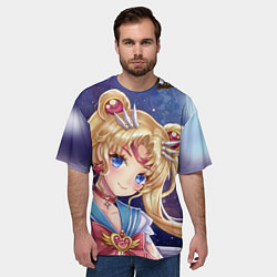 Футболка оверсайз мужская SAILOR MOON, цвет: 3D-принт — фото 2
