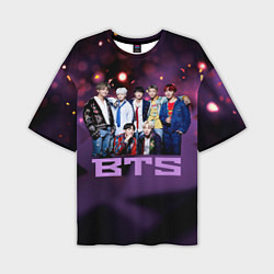 Футболка оверсайз мужская BTS, цвет: 3D-принт
