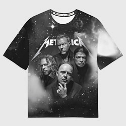 Футболка оверсайз мужская Metallica, цвет: 3D-принт