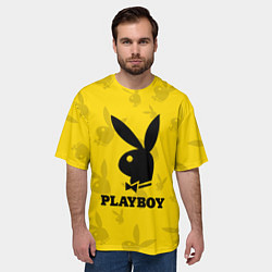 Футболка оверсайз мужская PLAYBOY, цвет: 3D-принт — фото 2