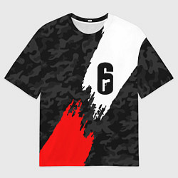 Футболка оверсайз мужская RAINBOW SIX SIEGE, цвет: 3D-принт