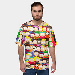 Футболка оверсайз мужская ЮЖНЫЙ ПАРК, цвет: 3D-принт — фото 2