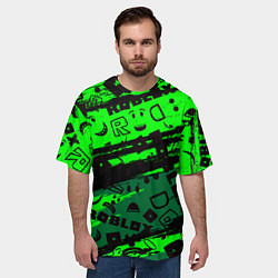 Футболка оверсайз мужская Roblox, цвет: 3D-принт — фото 2