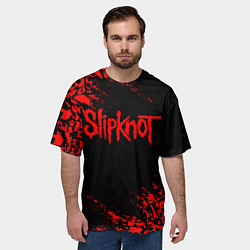 Футболка оверсайз мужская SLIPKNOT, цвет: 3D-принт — фото 2