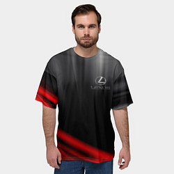 Футболка оверсайз мужская LEXUS, цвет: 3D-принт — фото 2