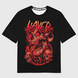 Футболка оверсайз мужская Slayer 20, цвет: 3D-принт