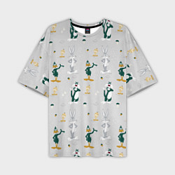 Мужская футболка оверсайз Looney Tunes pattern