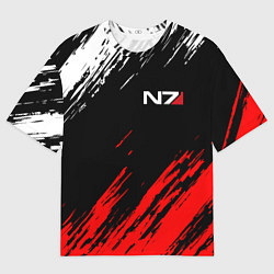 Мужская футболка оверсайз MASS EFFECT N7