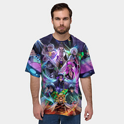 Футболка оверсайз мужская KIMETSU NO YAIBA, цвет: 3D-принт — фото 2