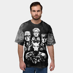 Футболка оверсайз мужская JOJOS BIZARRE ADVENTURE, цвет: 3D-принт — фото 2