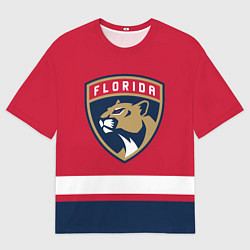 Футболка оверсайз мужская Флорида Пантерз, цвет: 3D-принт