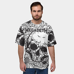 Футболка оверсайз мужская Megadeth, цвет: 3D-принт — фото 2