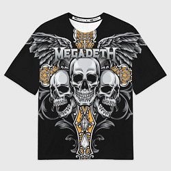 Футболка оверсайз мужская Megadeth, цвет: 3D-принт
