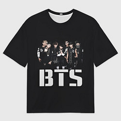 Футболка оверсайз мужская BTS, цвет: 3D-принт