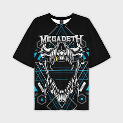 Футболка оверсайз мужская Megadeth, цвет: 3D-принт