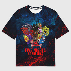 Мужская футболка оверсайз Five Nights At Freddys