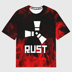 Мужская футболка оверсайз RUST